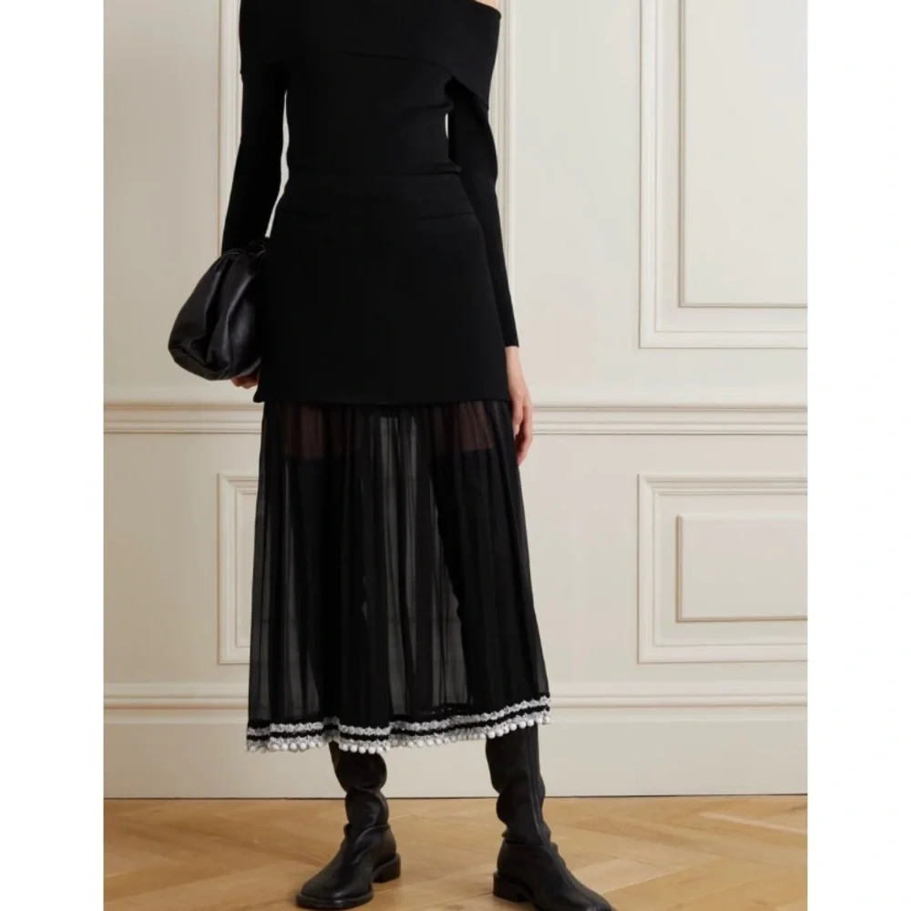 Proenza Schouler Black Off-Shoulder Top - Picture 2 of 7